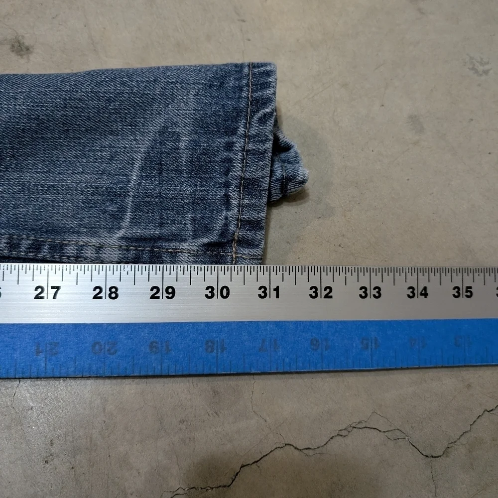 Y2K Phat Farm Jeans Straight Leg Distressed Men's 32x31 Measured Straight Leg
